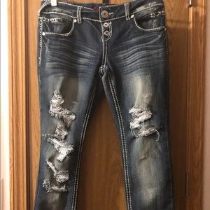Bongo Jeans Distressed  Size 11 Womens